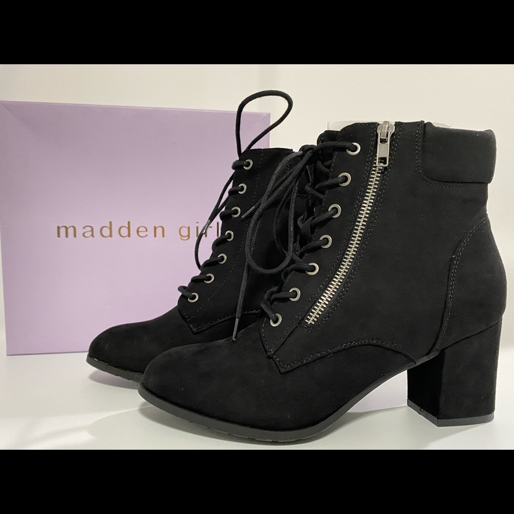 Madden Girl Tell Lace-Up Booties